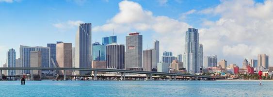 Miami skyskrapor utsikt foto