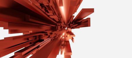 hierarkisk bakgrund explosiv kakel geometri abstrakt kvadratisk 3d illustration foto