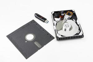 hårddisk och enhet för backup-dataenhet för datordatalagringsteknik foto