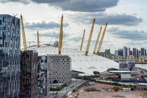 london, Storbritannien, 2014. utsikt över O2-byggnaden foto