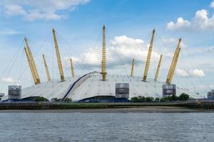 london, Storbritannien, 2014. utsikt över O2-byggnaden foto