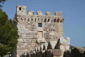 torn i bodrum slott, mugla, kalkon foto