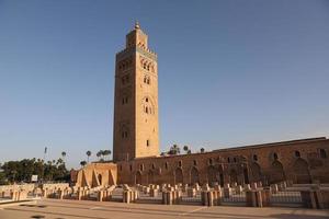 kutubiyya moskén i Marrakech, Marocko foto