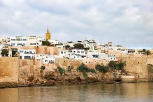 kasbah av udayas i rabat, marocko foto