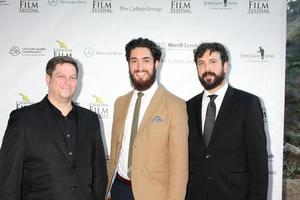 los angeles, 25 sep - jason tegos, andrew ahmed, ben brandes på catalina filmfestival fredag kväll gala på avalon teater den 25 september 2015 i avalon, ca. foto