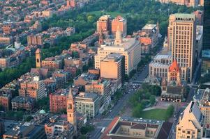 Boston utsikt över solnedgången foto