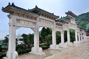 kinesisk tempelvy foto