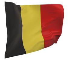 Belgien flagga isolerade foto