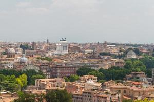 Rom, Italien. Flygfoto över staden foto