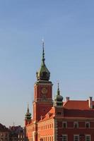 Warszawa, Polen. gamla stan - berömt kungligt slott. Unescos världsarvslista. foto