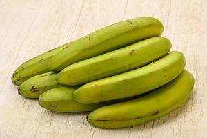 grön söt välsmakande bananhög foto