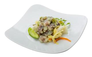 rå bläckfisk sallad foto