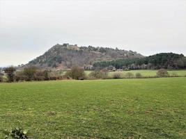 utsikt över Cheshires landsbygd vid Peckforton Hills foto