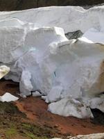 smältande is - glaciär på island foto