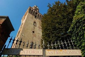 Padova, Italien, 2021 - astronomiska observatoriet la Specola-tornet foto