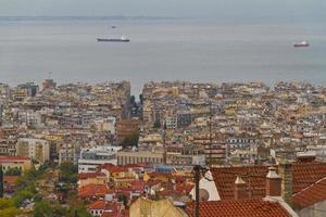 Flygfoto över Thessaloniki, Grekland foto