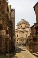 synagogan och det judiska gettot i Rom, Italien foto