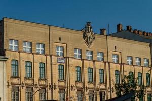 historisk byggnad i krakow. Polen foto