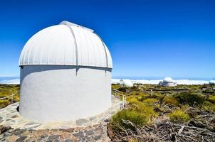 teides astronomiska observatoriums teleskop foto