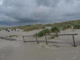 sommarkväll på stranden i juist foto