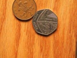 pundmynt Storbritanniens valuta foto