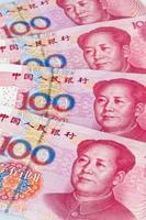 Kina yuan pengar. kinesisk valuta foto