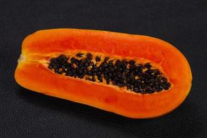 välsmakande läcker mogen frukt papaya foto