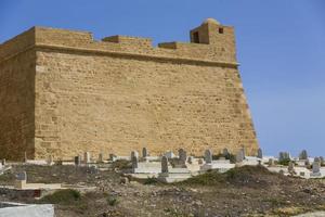 gammal fästningsruin i mahdia tunis foto