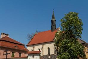 historisk byggnad i krakow. Polen foto