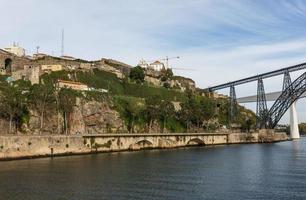 bro, porto, flod, portugal foto