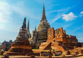 gammalt tempel i ayutthaya, thailand foto