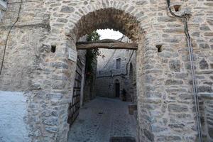 traditionell gata i mesta, ön Chios, Grekland foto