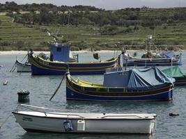 marsaxlokk hamn på malta ön foto