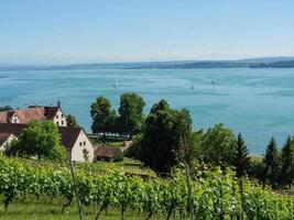 meersburg vid Bodensjön i Tyskland foto