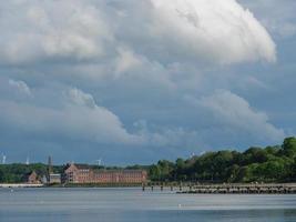 staden eckernfoerde vid Östersjön foto
