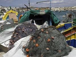 marsaxlokk hamn på malta ön foto