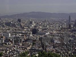 staden barcelona i spanien foto