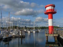 staden eckernfoerde vid Östersjön foto