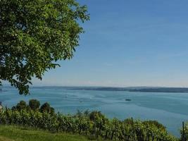 meersburg vid Bodensjön i Tyskland foto