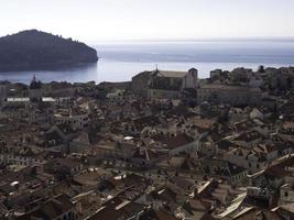 staden dubrovnik i kroatien foto