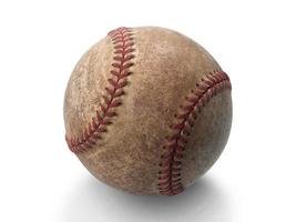 baseball isolerad på vit bakgrund foto