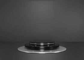 silvar mörk svart podium produkt display kosmetika foto