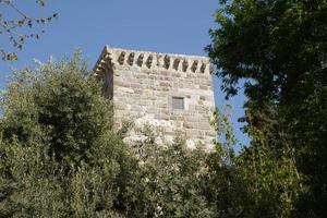 torn i bodrum slott, mugla, kalkon foto