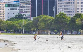 rio de janeiro rio de janeiro brasilien 2020 botafogo beach flamengo urca stadsbild panorama rio de janeiro brasilien. foto