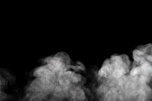 abstrakt pulver eller rök isolerad på svart bakgrund foto