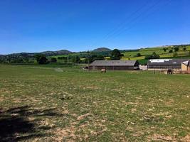 utsikt över landsbygden i Shropshire nära Church Stretton foto