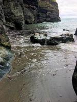 utsikt över tintagel i cornwall foto