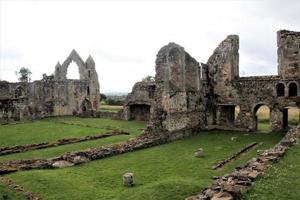 utsikt över haughmond abbey nära shrewsbury i shropshire foto