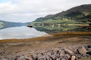 utsikt över den skotska kusten nära ön skye foto