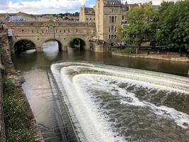 utsikt över badstaden i eftermiddagssolen foto